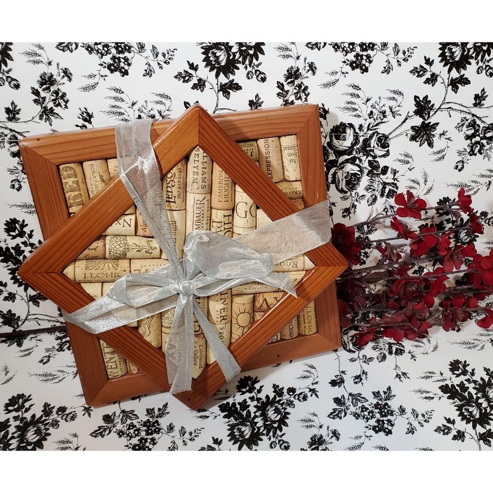 California Artist Made Wine Cork Trivets/Wall Deco